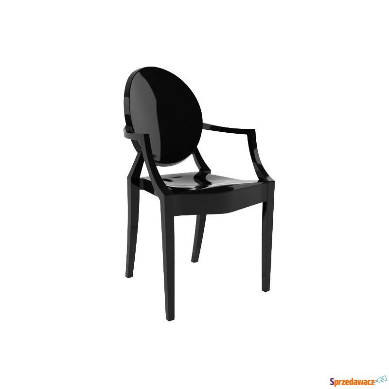 Krzesło Louis King Home czarne - Krzesła do salonu i jadalni - Świnoujście