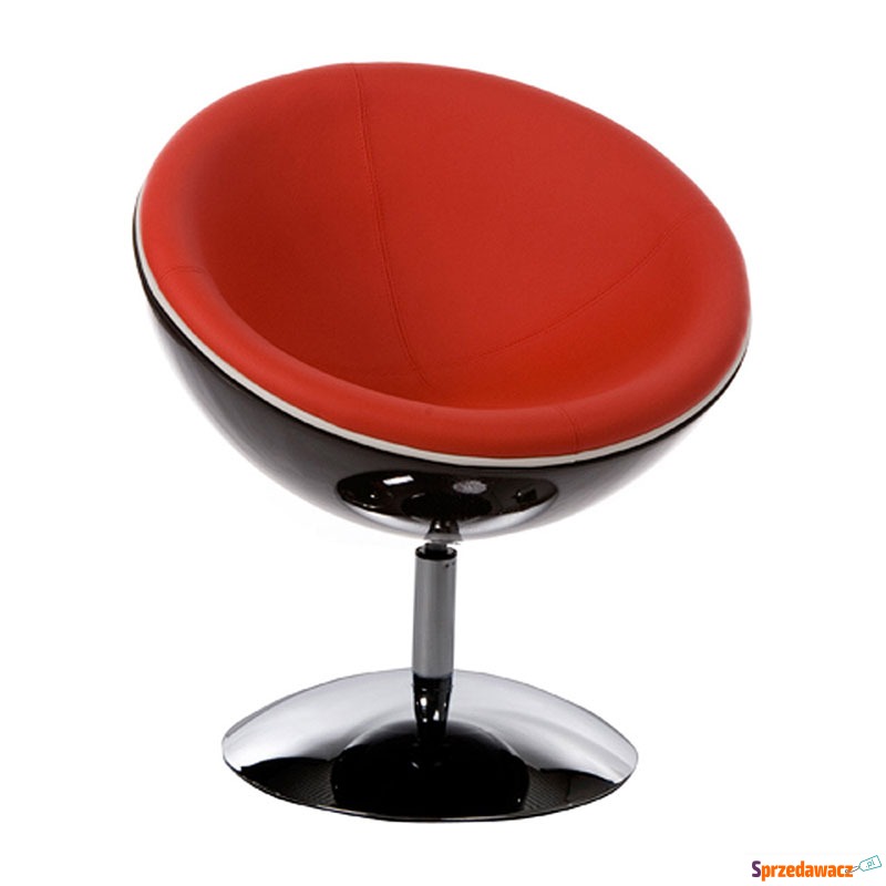 Fotel Sphere Kokoon Design czarno-czerwony - Sofy, fotele, komplety... - Mrągowo