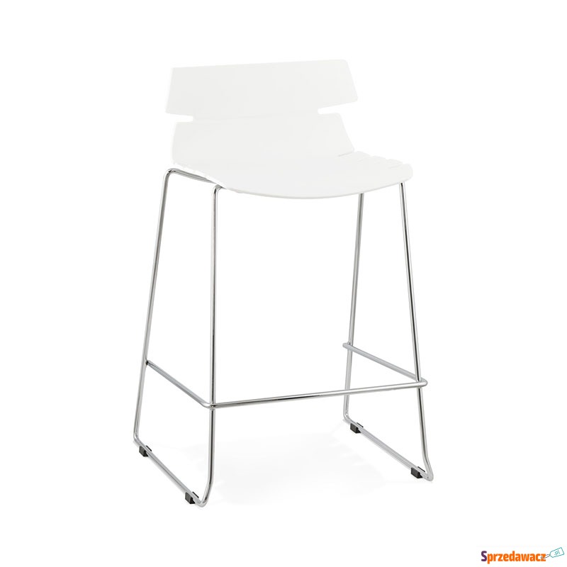 Krzesło barowe Reny Kokoon Design białe - Taborety, stołki, hokery - Giżycko