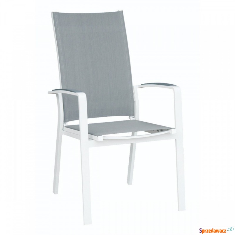 Krzesło rozkładane Laura Miloo Home szare - Krzesła do salonu i jadalni - Kielce