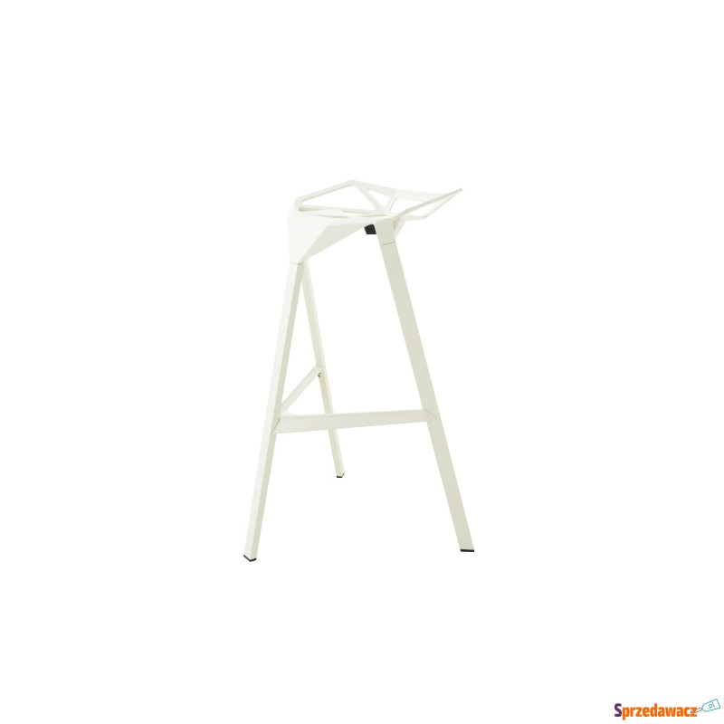 Krzesło barowe Split King Home 85cm białe - Taborety, stołki, hokery - Skierniewice