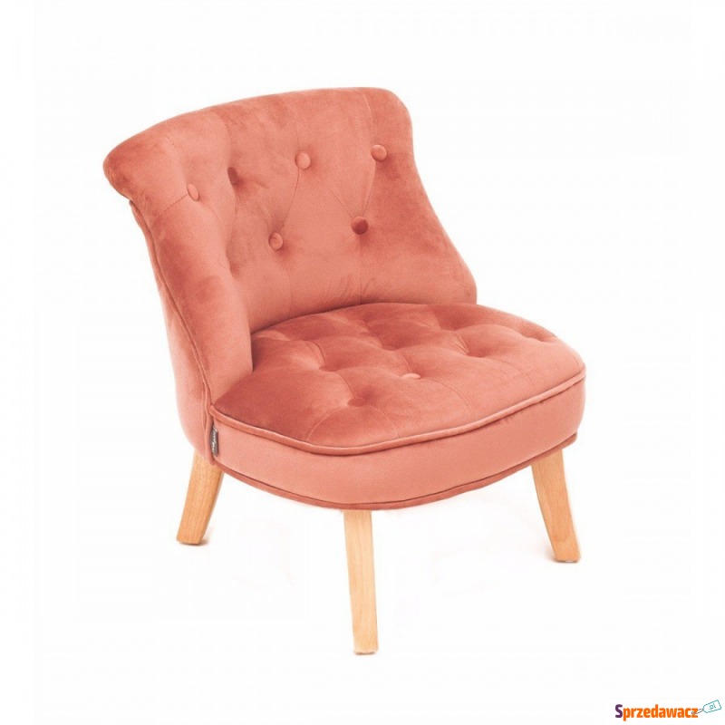 Fotel 49x48x53 cm Miloo Home Principesa różowy - Sofy, fotele, komplety... - Ełk