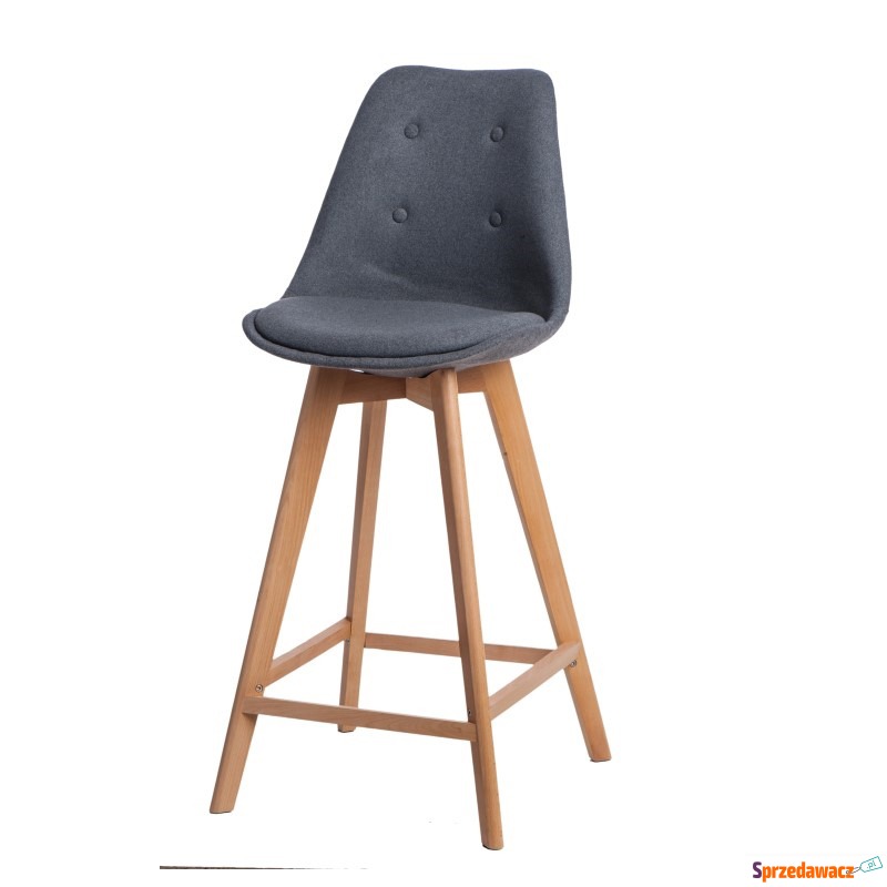 Krzesło barowe Norden wood high Tap D2 szare - Taborety, stołki, hokery - Biała Podlaska