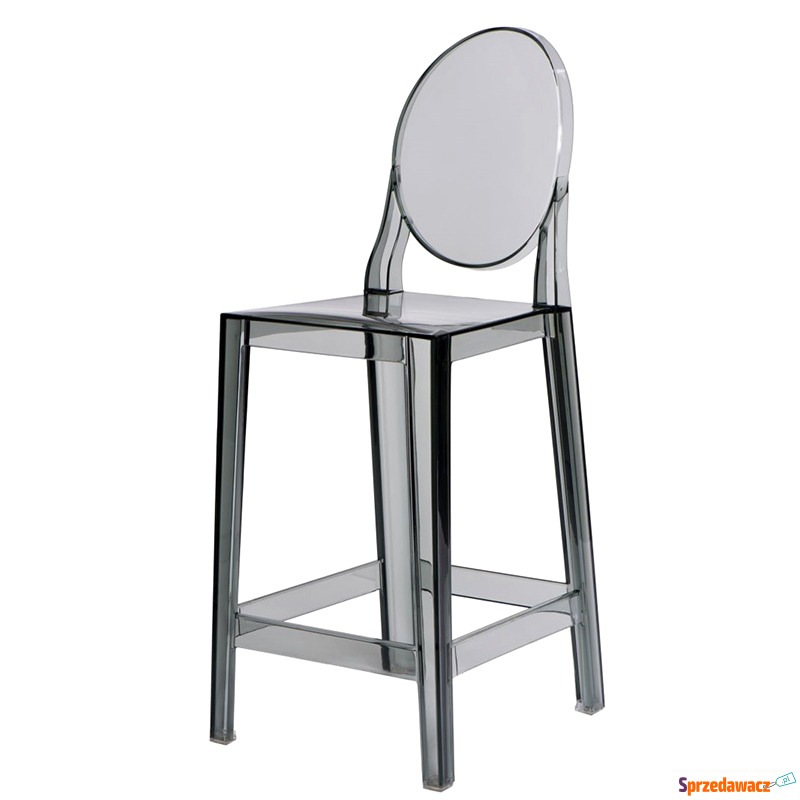 Krzesło barowe D2 Viki transparentne dymione - Taborety, stołki, hokery - Nowy Targ