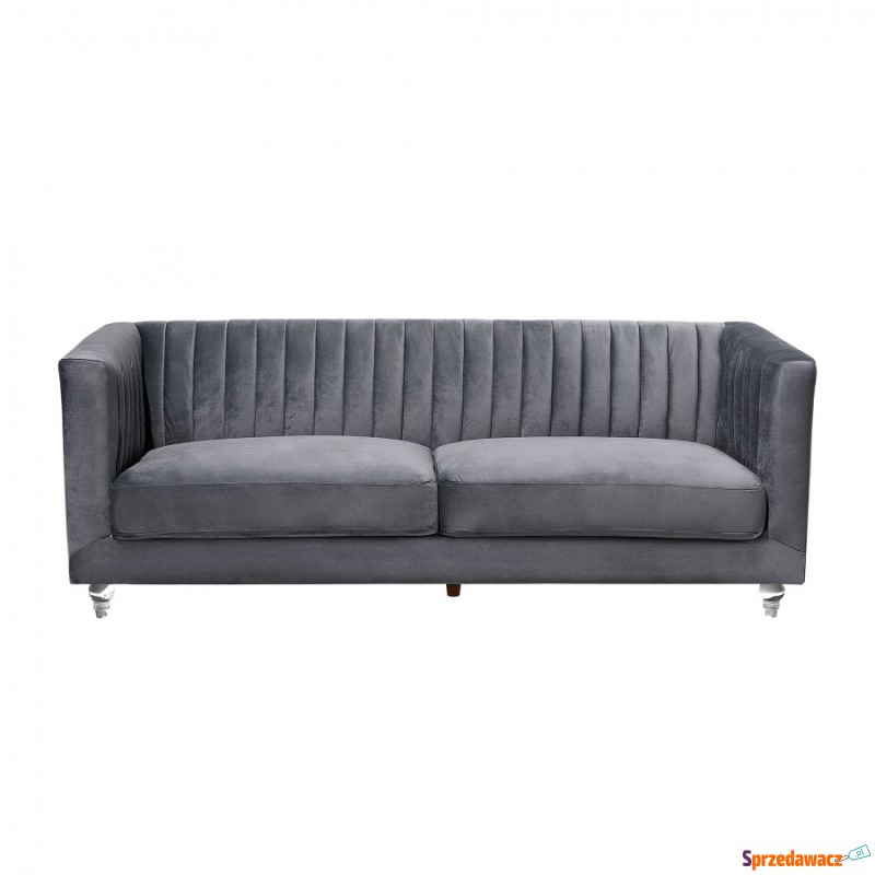 Sofa tapicerowana trzyosobowa ciemnoszara Visone - Sofy, fotele, komplety... - Sieradz