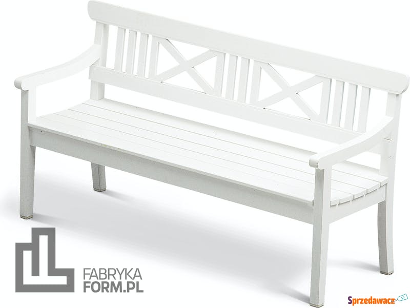 Ławka Drachmann biała 165 cm - Fotele, sofy ogrodowe - Koło