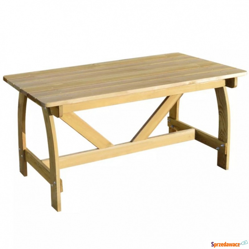 Stół ogrodowy, 150x74x75 cm, impregnowane drewno... - Stoły, ławy, stoliki - Chełm