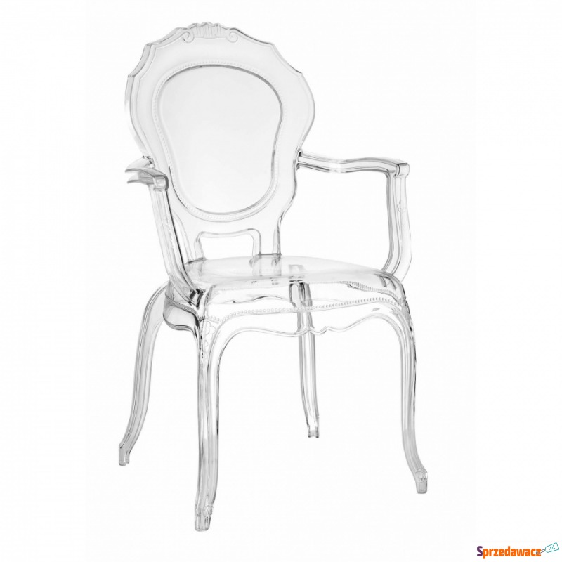 Krzesło transparentne Queen Arm - Krzesła do salonu i jadalni - Ostrołęka