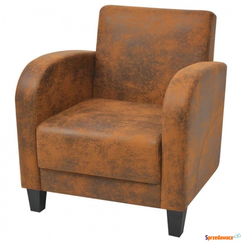 Fotel w kolorze brązowym 73x72x76 cm - Krzesła biurowe - Legionowo