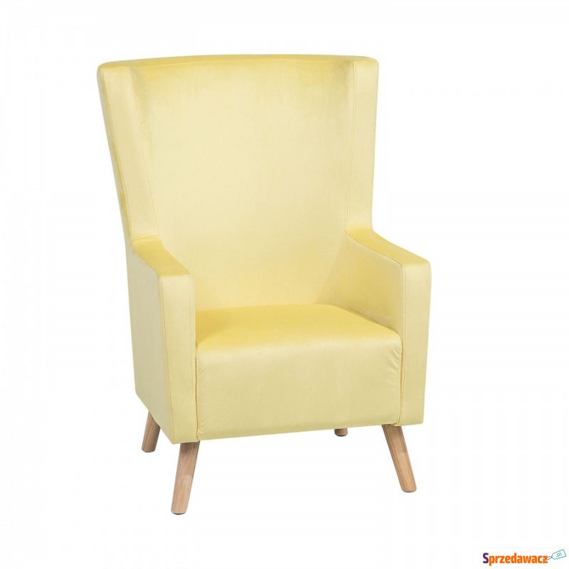 Fotel welwet żółty Agenore BLmeble - Sofy, fotele, komplety... - Mrągowo