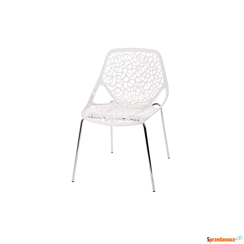 Krzesło Cepelia białe - Krzesła do salonu i jadalni - Żnin