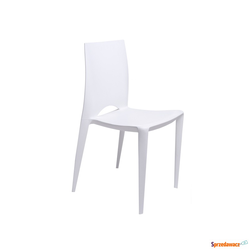 Krzesło Bee białe - Krzesła do salonu i jadalni - Chruszczobród