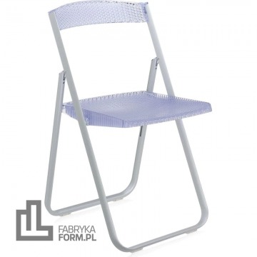 Krzesło Honeycomb przezroczyste niebieskie