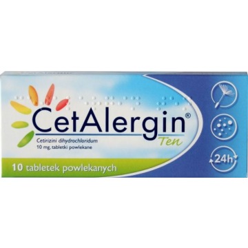 Cetalergin ten 0,01 x 10 tabletek