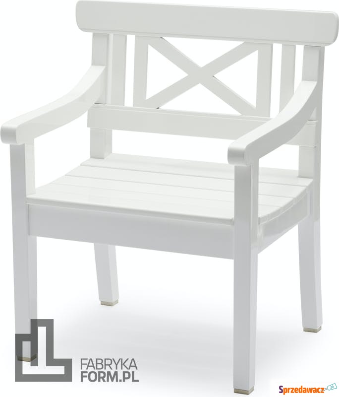 Krzesło Drachmann białe - Fotele, sofy ogrodowe - Brzeg