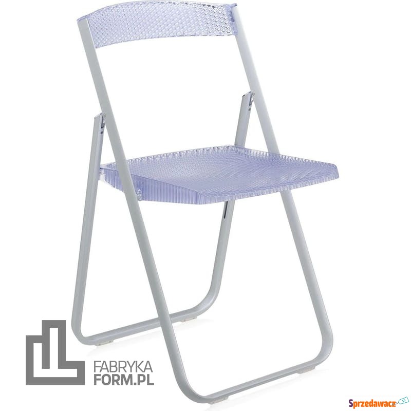 Krzesło Honeycomb przezroczyste niebieskie - Fotele, sofy ogrodowe - Gniezno