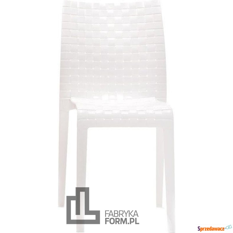 Krzesło Ami Ami nieprzeźroczyste błyszcząca biel - Sofy, fotele, komplety... - Żukowo