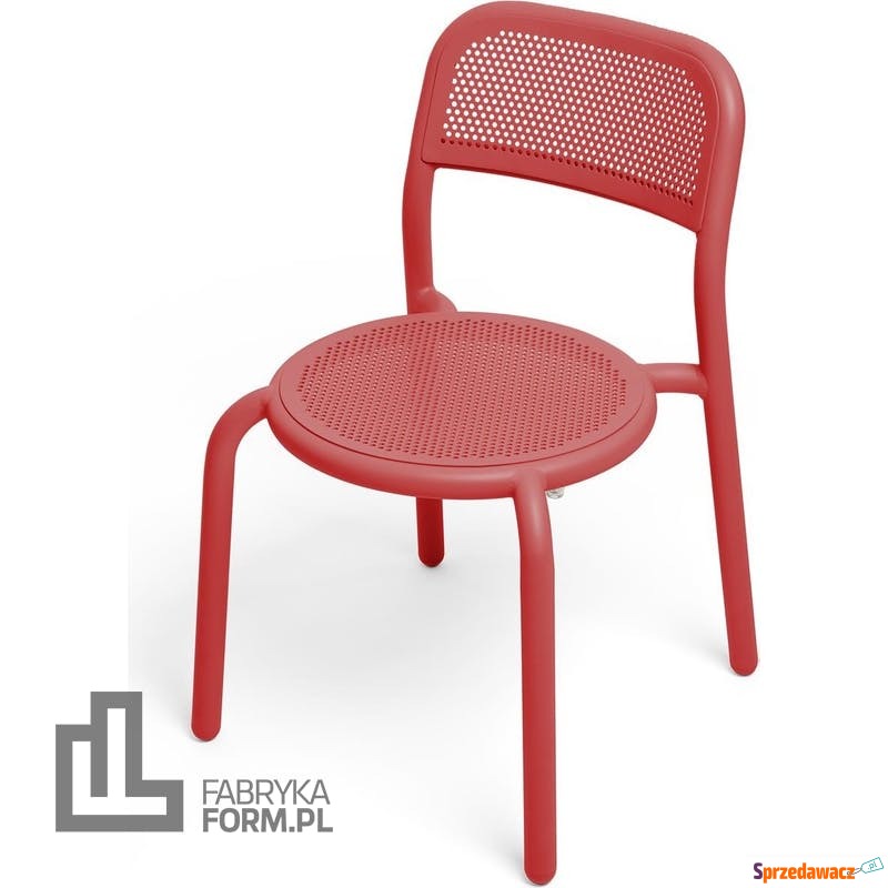 Krzesło ogrodowe Toni czerwone - Fotele, sofy ogrodowe - Tarnobrzeg