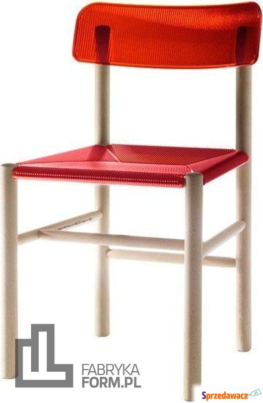 Krzesło Trattoria czerwone - Sofy, fotele, komplety... - Bełchatów