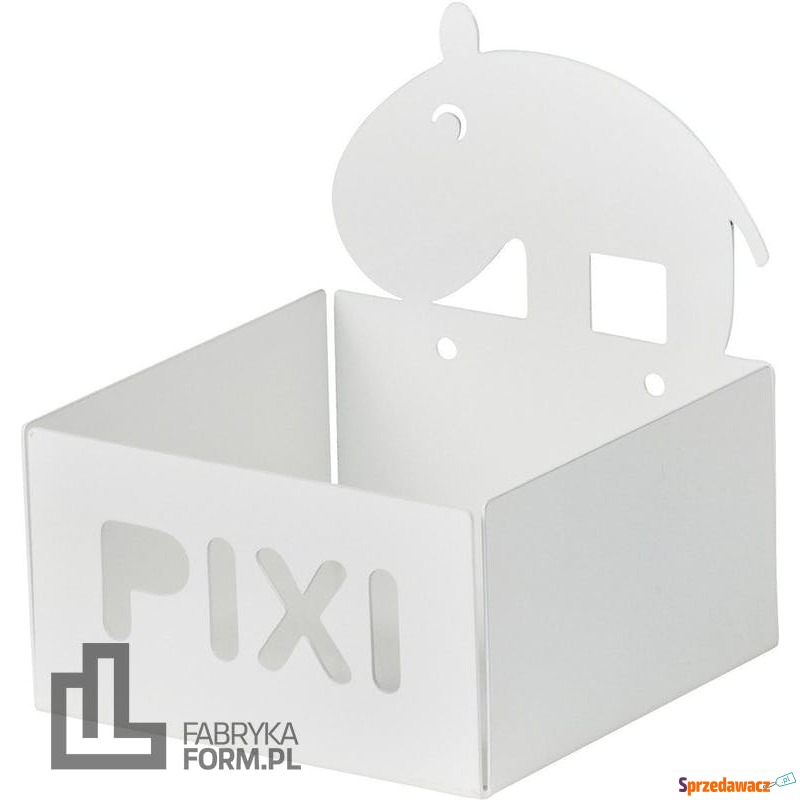 Półka Pixi kwadratowa biała hipopotam - Przechowywanie - Kraśnik