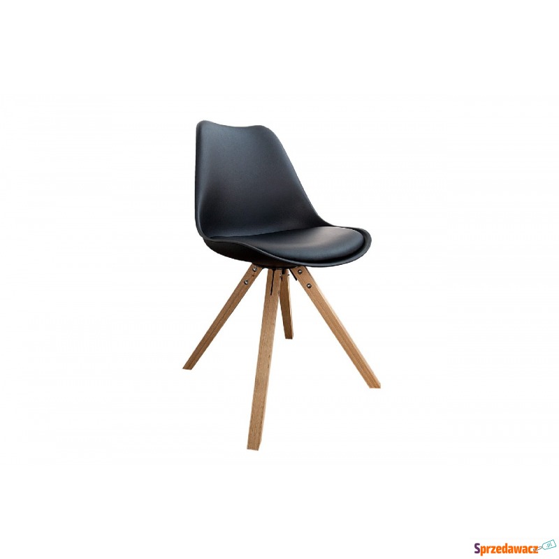 Krzesło Northern czarne, drewniane nogi - Krzesła kuchenne - Nowy Sącz