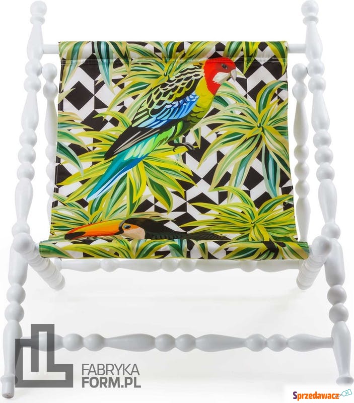 Leżak Heritage z białą ramą Parrots - Leżaki - Orzesze