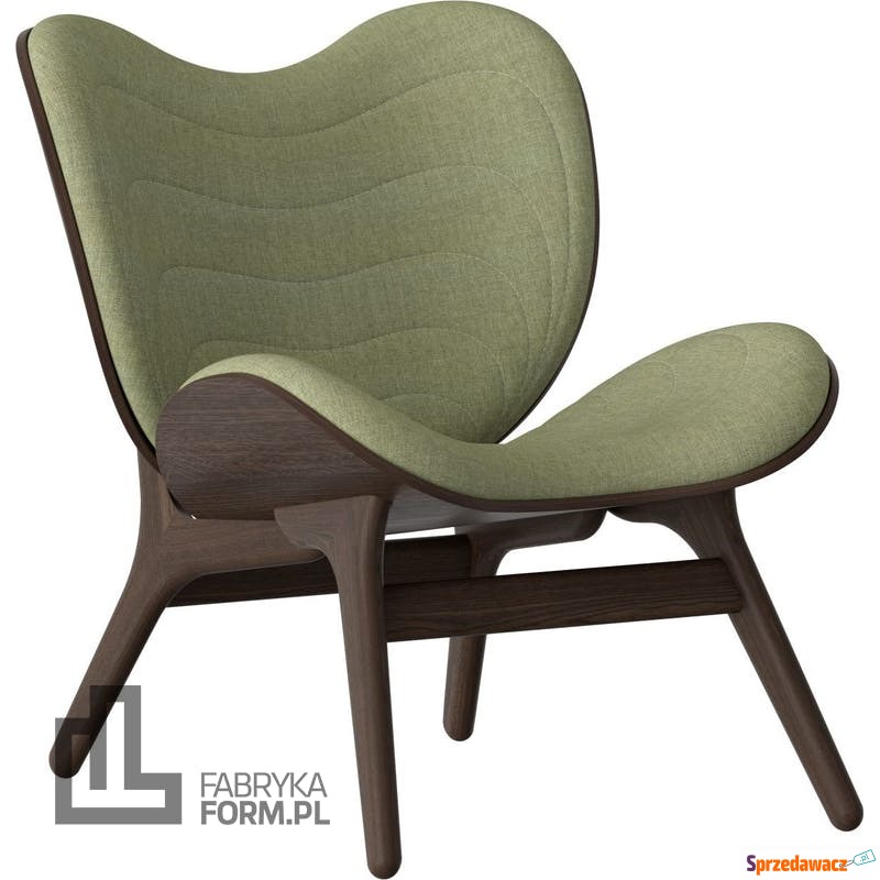Fotel Conversation Piece ciemny dąb Spring Green - Sofy, fotele, komplety... - Rogoźnik
