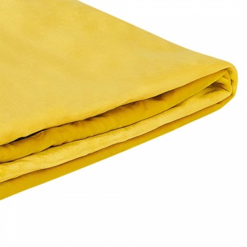 Wymienne obicie do łóżka 160 x 200 cm żółte FITOU