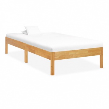 Rama łóżka, lite drewno dębowe, 100 x 200 cm