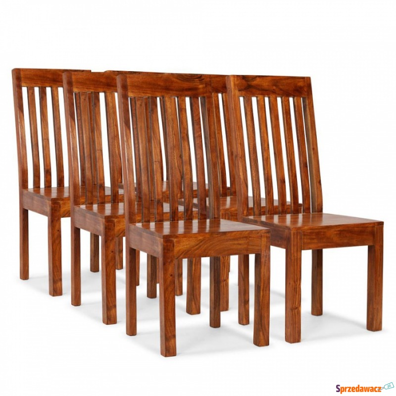Krzesła do kuchni z litego drewna stylizowane... - Krzesła kuchenne - Karbowo