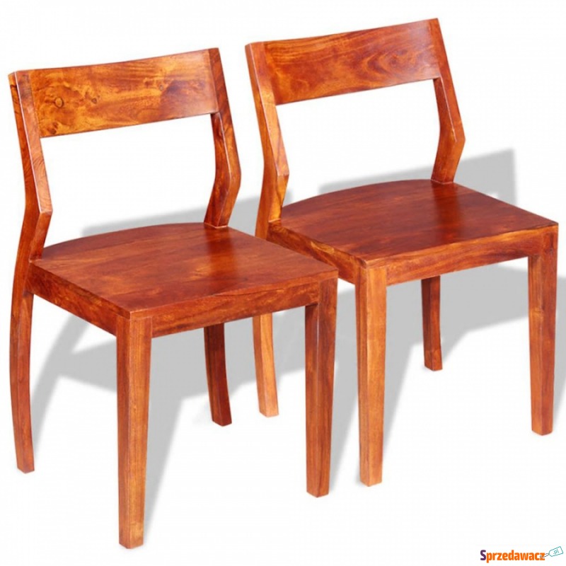 Krzesła do kuchni 2 szt. drewno akacjowe i sheesham - Krzesła kuchenne - Piaseczno