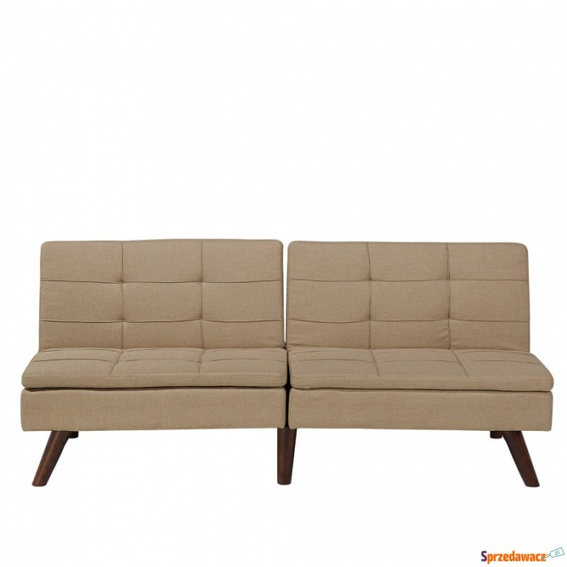 Rozkładana sofa tapicerowana jasnobrązowa Vitale... - Sofy, fotele, komplety... - Bolesławiec