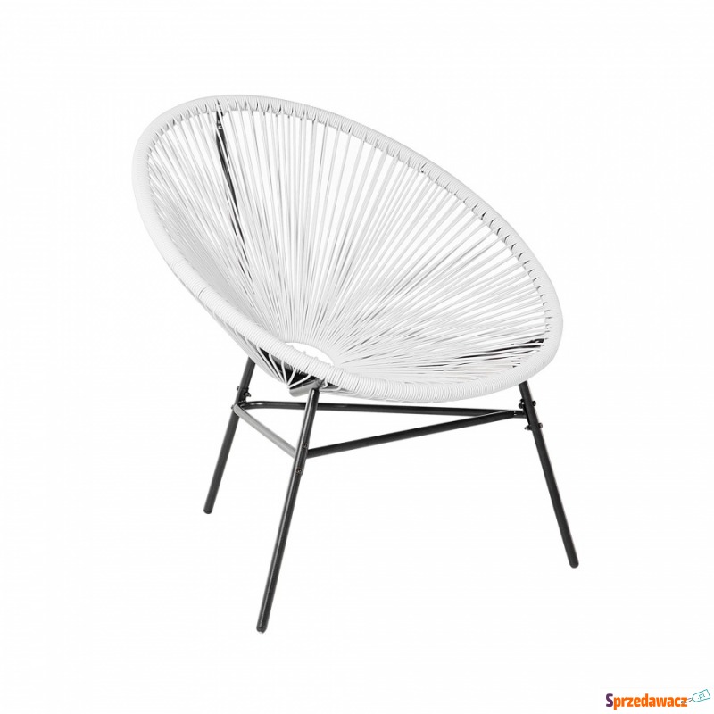 Krzesło rattanowe białe Aprile - Krzesła ogrodowe - Sandomierz