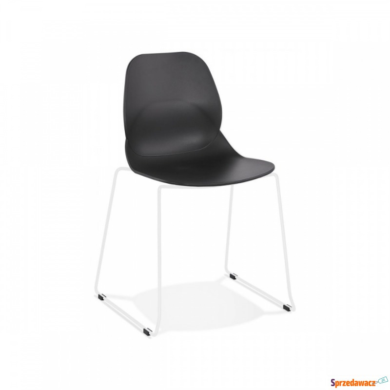 Krzesło Kokoon Design Claudi czarne nogi białe - Krzesła do salonu i jadalni - Lubin
