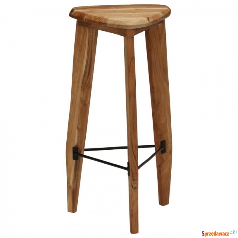Krzesła barowe z litego drewna akacjowego 2 szt.... - Taborety, stołki, hokery - Zawiercie