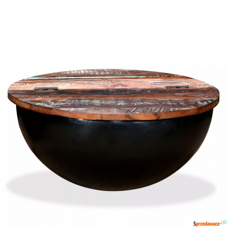 Stolik kawowy z drewna odzyskanego kształt misy - Stoły, stoliki, ławy - Lębork