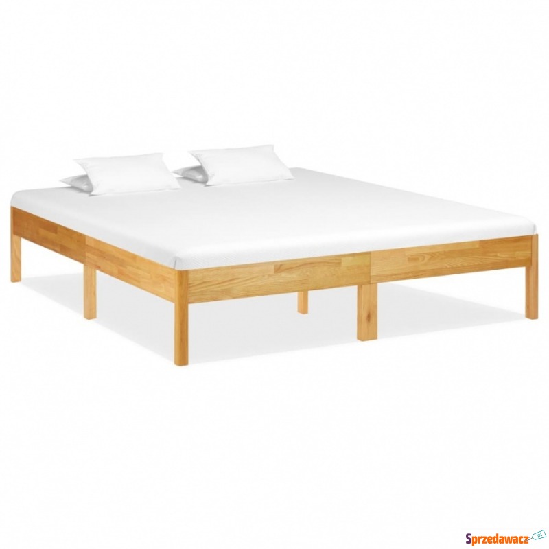 Rama łóżka, lite drewno dębowe, 180 x 200 cm - Łóżka - Boguszów-Gorce