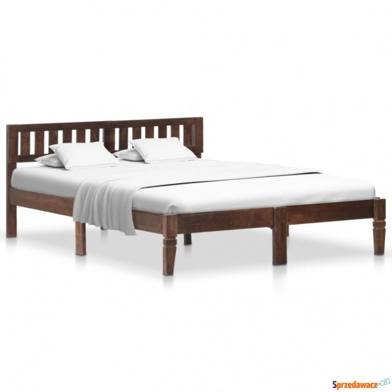 Rama łóżka z litego drewna mango, 140 cm - Łóżka - Długołęka