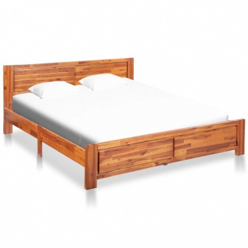 Rama łóżka, lite drewno akacjowe, 180x200 cm
