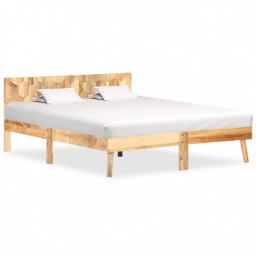 Rama łóżka, lite drewno mango, 160 x 200 cm