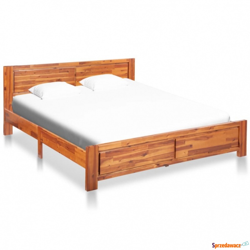 Rama łóżka, lite drewno akacjowe, 180x200 cm - Łóżka - Kwidzyn