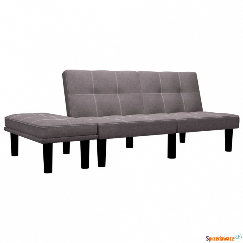 Sofa 2-osobowa, taupe, tapicerowana tkaniną - Sofy, fotele, komplety... - Kraśnik