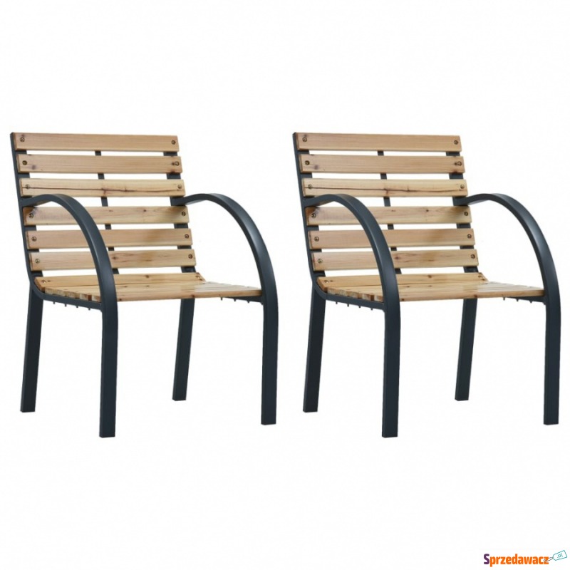 Krzesła ogrodowe, 2 szt., drewno - Krzesła ogrodowe - Malbork