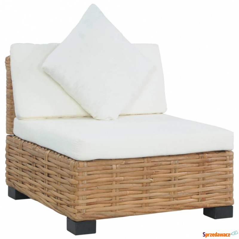 Sofa bez podłokietników, z poduszkami, naturalny... - Fotele, sofy ogrodowe - Nowy Targ