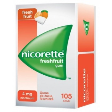 Nicorette freshfruit 4mg x 105 gum