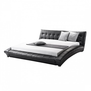 Łóżko wodne 180x200 cm - dodatki - Maurizio czarne