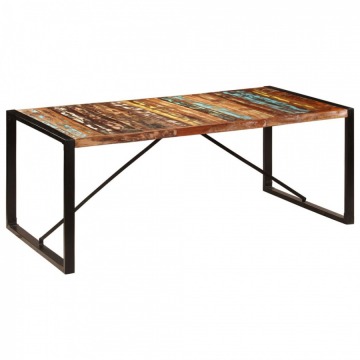 Stół jadalniany, 200x100x75 cm, lite drewno z odzysku