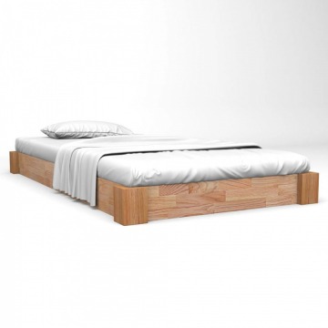 Rama łóżka z litego drewna dębowego, 160 x 200 cm