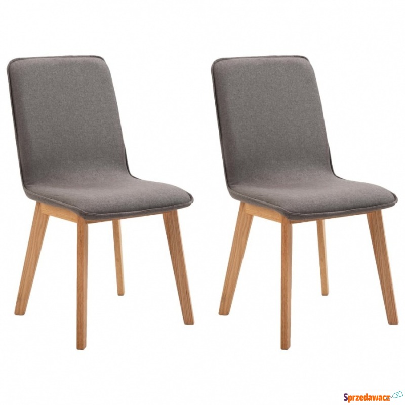 Krzesła stołowe, 2 szt., kolor taupe, tkanina... - Krzesła kuchenne - Nowa Ruda