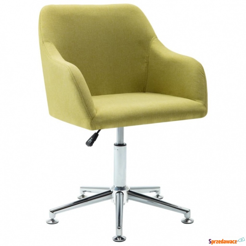 Obrotowe krzesło biurowe, zielone, tkanina - Krzesła biurowe - Świecie